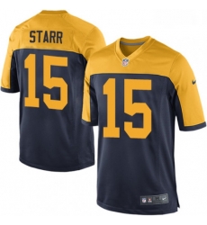 Men Nike Green Bay Packers 15 Bart Starr Game Navy Blue Alternate NFL Jersey Men Nike Green Bay Packers 15 Bart Starr Game Navy Blue Alternate NFL Jersey