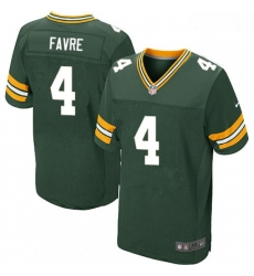 Men Nike Green Bay Packers 4 Brett Favre Elite Green Team Color NFL Jersey Men Nike Green Bay Packers 4 Brett Favre Elite Green Team Color NFL Jersey