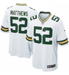 Men Nike Green Bay Packers 52 Clay Matthews Game White NFL Jersey Men Nike Green Bay Packers 52 Clay Matthews Game White NFL Jersey