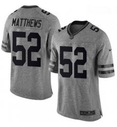Men Nike Green Bay Packers 52 Clay Matthews Limited Gray Gridiron NFL Jersey Men Nike Green Bay Packers 52 Clay Matthews Limited Gray Gridiron NFL Jersey