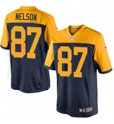 Men Nike Green Bay Packers 87 Jordy Nelson Limited Navy Blue Alternate NFL Jersey Men Nike Green Bay Packers 87 Jordy Nelson Limited Navy Blue Alternate NFL Jersey