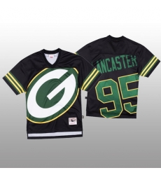 NFL Green Bay Packers 95 Tyler Lancaster Black Men Mitchell 26 Nell Big Face Fashion Limited NFL Jersey NFL Green Bay Packers 95 Tyler Lancaster Black Men Mitchell 26 Nell Big Face Fashion Limited NFL Jersey