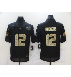 Nike Green Bay Green Bay Packers 12 Aaron Rodgers Black Camo 2020 Salute To Service Limited Jersey Nike Green Bay Green Bay Packers 12 Aaron Rodgers Black Camo 2020 Salute To Service Limited Jersey