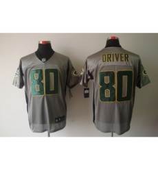 Nike Green Bay Packers 80 Donald Driver Grey Elite Shadow NFL Jersey Nike Green Bay Packers 80 Donald Driver Grey Elite Shadow NFL Jersey