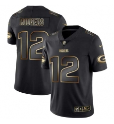 Nike Packers 12 Aaron Rodgers Black Gold Vapor Untouchable Limited Jersey Nike Packers 12 Aaron Rodgers Black Gold Vapor Untouchable Limited Jersey