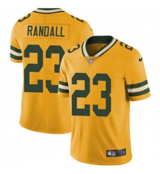 Nike Packers #23 Damarious Randall Yellow Mens Stitched NFL Limited Rush Jersey Nike Packers #23 Damarious Randall Yellow Mens Stitched NFL Limited Rush Jersey