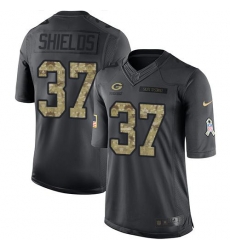 Nike Packers #37 Sam Shields Black Mens Stitched NFL Limited 2016 Salute To Service Jersey Nike Packers #37 Sam Shields Black Mens Stitched NFL Limited 2016 Salute To Service Jersey