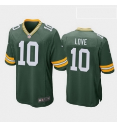 men jordan love green bay packers green game jersey men jordan love green bay packers green game jersey