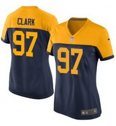 Nike Packers #97 Kenny Clark Navy Blue Alternate Womens Stitched NFL New Elite Jersey Nike Packers #97 Kenny Clark Navy Blue Alternate Womens Stitched NFL New Elite Jersey