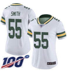 Women Packers 55 Za Darius Smith White Stitched Football 100th Season Vapor Limited Jersey Women Packers 55 Za Darius Smith White Stitched Football 100th Season Vapor Limited Jersey