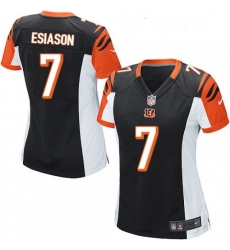 Womens Nike Cincinnati Bengals 7 Boomer Esiason Game Black Team Color NFL Jersey Womens Nike Cincinnati Bengals 7 Boomer Esiason Game Black Team Color NFL Jersey