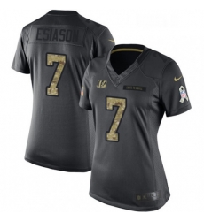 Womens Nike Cincinnati Bengals 7 Boomer Esiason Limited Black 2016 Salute to Service NFL Jersey Womens Nike Cincinnati Bengals 7 Boomer Esiason Limited Black 2016 Salute to Service NFL Jersey
