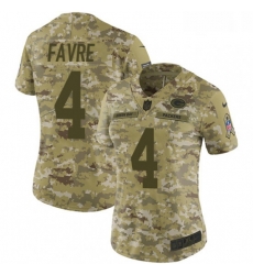Womens Nike Green Bay Packers 4 Brett Favre Limited Camo 2018 Salute to Service NFL Jersey Womens Nike Green Bay Packers 4 Brett Favre Limited Camo 2018 Salute to Service NFL Jersey