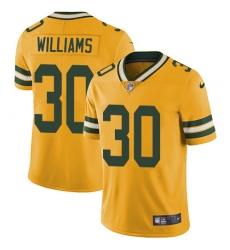 Nike Packers #30 Jamaal Williams Yellow Youth Stitched NFL Limited Rush Jersey Nike Packers #30 Jamaal Williams Yellow Youth Stitched NFL Limited Rush Jersey