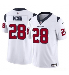 Men Houston Texans 28 Joe Mixon White 2024 F U S E Vapor Untouchable Stitched Football Jersey Men Houston Texans 28 Joe Mixon White 2024 F U S E Vapor Untouchable Stitched Football Jersey