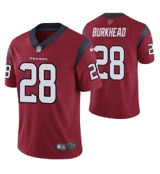 Men Houston Texans 28 Rex Burkhead Red Vapor Untouchable Limited Stitched Jersey Men Houston Texans 28 Rex Burkhead Red Vapor Untouchable Limited Stitched Jersey