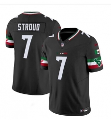 Men Houston Texans 7 C J Stroud Black Mexico F U S E Vapor Limited Stitched Jersey Men Houston Texans 7 C J Stroud Black Mexico F U S E Vapor Limited Stitched Jersey