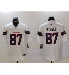 Men Houston Texans 87 Cade Stover White Vapor Untouchable Stitched Football Jersey Men Houston Texans 87 Cade Stover White Vapor Untouchable Stitched Football Jersey