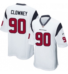 Men Nike Houston Texans 90 Jadeveon Clowney Game White NFL Jersey Men Nike Houston Texans 90 Jadeveon Clowney Game White NFL Jersey