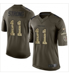 Nike Houston Texans #11 Jaelen Strong Green Men 27s Stitched NFL Limited Salute to Service Jersey Nike Houston Texans #11 Jaelen Strong Green Men 27s Stitched NFL Limited Salute to Service Jersey