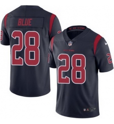 Nike Texans #28 Alfred Blue Navy Blue Mens Stitched NFL Limited Rush Jersey Nike Texans #28 Alfred Blue Navy Blue Mens Stitched NFL Limited Rush Jersey