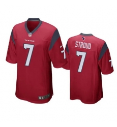 Women Houston Texans 7 C J Stroud Red Stitched Game Jersey Women Houston Texans 7 C J Stroud Red Stitched Game Jersey