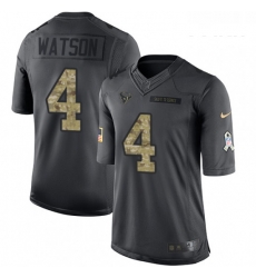 Youth Nike Houston Texans 4 Deshaun Watson Limited Black 2016 Salute to Service NFL Jersey Youth Nike Houston Texans 4 Deshaun Watson Limited Black 2016 Salute to Service NFL Jersey