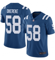 Colts 58 Bobby Okereke Royal Blue Team Color Men Stitched Football Vapor Untouchable Limited Jersey Colts 58 Bobby Okereke Royal Blue Team Color Men Stitched Football Vapor Untouchable Limited Jersey
