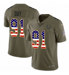 Nike Colts 91 Sheldon Day Olive USA Flag Men Stitched NFL Limited 2017 Salute To Service Jersey Nike Colts 91 Sheldon Day Olive USA Flag Men Stitched NFL Limited 2017 Salute To Service Jersey