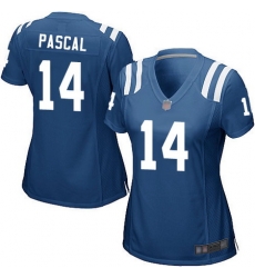 Women Zach Pascal Game Home Jersey 14 Football Indianapolis Colts Royal Blue Women Zach Pascal Game Home Jersey 14 Football Indianapolis Colts Royal Blue