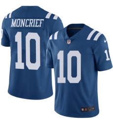 Youth Nike Colts #10 Donte Moncrief Royal Blue Stitched NFL Limited Rush Jersey Youth Nike Colts #10 Donte Moncrief Royal Blue Stitched NFL Limited Rush Jersey