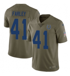 Youth Nike Colts #41 Matthias Farley Olive Stitched NFL Limited 2017 Salute to Service Jersey Youth Nike Colts #41 Matthias Farley Olive Stitched NFL Limited 2017 Salute to Service Jersey