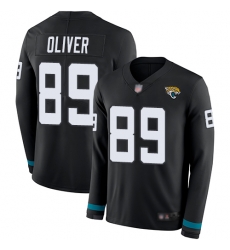 Jaguars 89 Josh Oliver Black Team Color Men Stitched Football Limited Therma Long Sleeve Jersey Jaguars 89 Josh Oliver Black Team Color Men Stitched Football Limited Therma Long Sleeve Jersey