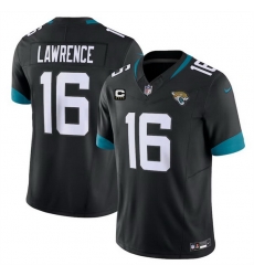 Men Jacksonville Jaguars 16 Trevor Lawrence Black With 4 Star C Patch Vapor Untouchable Limited Stitched Jersey Men Jacksonville Jaguars 16 Trevor Lawrence Black With 4 Star C Patch Vapor Untouchable Limited Stitched Jersey