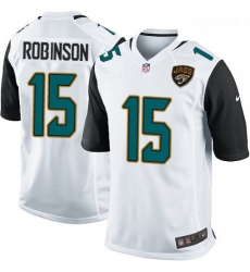 Men Nike Jacksonville Jaguars 15 Allen Robinson Game White NFL Jersey Men Nike Jacksonville Jaguars 15 Allen Robinson Game White NFL Jersey