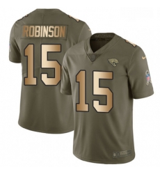 Men Nike Jacksonville Jaguars 15 Allen Robinson Limited OliveGold 2017 Salute to Service NFL Jersey Men Nike Jacksonville Jaguars 15 Allen Robinson Limited OliveGold 2017 Salute to Service NFL Jersey