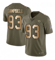 Men Nike Jacksonville Jaguars 93 Calais Campbell Limited OliveGold 2017 Salute to Service NFL Jersey Men Nike Jacksonville Jaguars 93 Calais Campbell Limited OliveGold 2017 Salute to Service NFL Jersey
