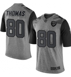 Nike Jaguars #80 Julius Thomas Gray Mens Stitched NFL Limited Gridiron Gray Jersey Nike Jaguars #80 Julius Thomas Gray Mens Stitched NFL Limited Gridiron Gray Jersey