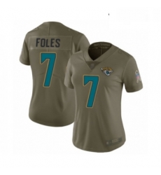 Womens Jacksonville Jaguars 7 Nick Foles Limited Olive 2017 Salute to Service Football Jersey Womens Jacksonville Jaguars 7 Nick Foles Limited Olive 2017 Salute to Service Football Jersey