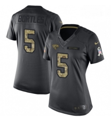Womens Nike Jacksonville Jaguars 5 Blake Bortles Limited Black 2016 Salute to Service NFL Jersey Womens Nike Jacksonville Jaguars 5 Blake Bortles Limited Black 2016 Salute to Service NFL Jersey