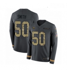 Youth Nike Jacksonville Jaguars 50 Telvin Smith Limited Black Salute to Service Therma Long Sleeve NFL Jersey Youth Nike Jacksonville Jaguars 50 Telvin Smith Limited Black Salute to Service Therma Long Sleeve NFL Jersey