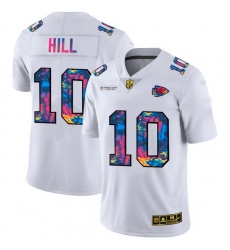 Kansas City Chiefs 10 Tyreek Hill Men White Nike Multi Color 2020 NFL Crucial Catch Limited NFL Jersey Kansas City Chiefs 10 Tyreek Hill Men White Nike Multi Color 2020 NFL Crucial Catch Limited NFL Jersey