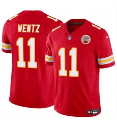 Men Kansas City Chiefs 11 Carson Wentz Red 2023 F U S E Vapor Untouchable Limited Stitched Football Jersey Men Kansas City Chiefs 11 Carson Wentz Red 2023 F U S E Vapor Untouchable Limited Stitched Football Jersey