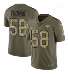 Men Nike Kansas City Chiefs 58 Derrick Thomas Limited OliveCamo 2017 Salute to Service NFL Jersey Men Nike Kansas City Chiefs 58 Derrick Thomas Limited OliveCamo 2017 Salute to Service NFL Jersey