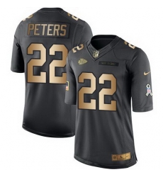 Nike Chiefs #22 Marcus Peters Black Mens Stitched NFL Limited Gold Salute To Service Jersey Nike Chiefs #22 Marcus Peters Black Mens Stitched NFL Limited Gold Salute To Service Jersey