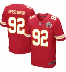 Nike Chiefs #92 Tanoh Kpassagnon Red Team Color Mens Stitched NFL Elite Jersey Nike Chiefs #92 Tanoh Kpassagnon Red Team Color Mens Stitched NFL Elite Jersey
