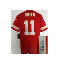 Nike Kansas City Chiefs 11 Alex Smith Red Elite Signed NFL Jersey Nike Kansas City Chiefs 11 Alex Smith Red Elite Signed NFL Jersey
