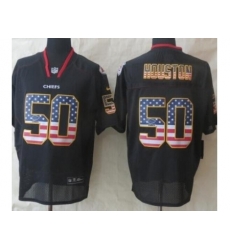 Nike Kansas City Chiefs 50 Justin Houston Black Elite USA Flag Fashion NFL Jersey Nike Kansas City Chiefs 50 Justin Houston Black Elite USA Flag Fashion NFL Jersey