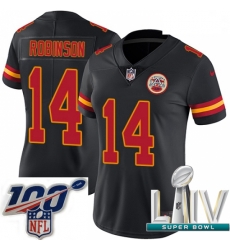 2020 Super Bowl LIV Women Nike Kansas City Chiefs #14 Demarcus Robinson Limited Black Rush Vapor Untouchable NFL Jersey 2020 Super Bowl LIV Women Nike Kansas City Chiefs #14 Demarcus Robinson Limited Black Rush Vapor Untouchable NFL Jersey