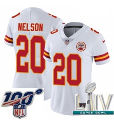 2020 Super Bowl LIV Women Nike Kansas City Chiefs #20 Steven Nelson White Vapor Untouchable Limited Player NFL Jersey 2020 Super Bowl LIV Women Nike Kansas City Chiefs #20 Steven Nelson White Vapor Untouchable Limited Player NFL Jersey